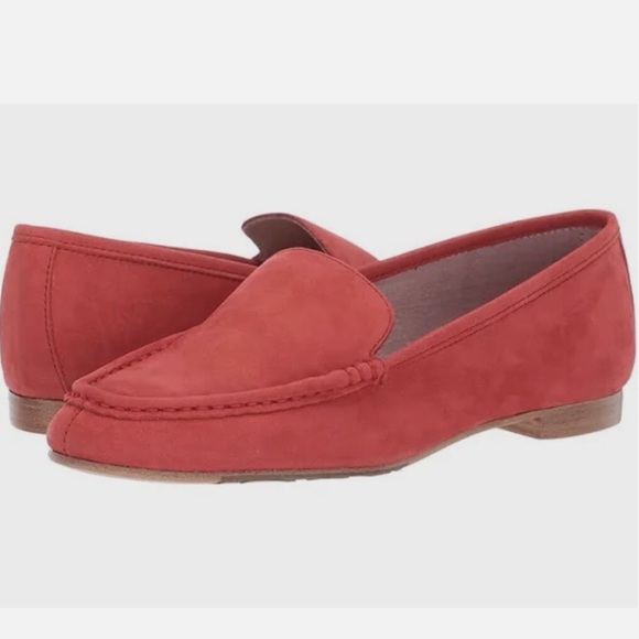 Taryn Rose Diana Nubuck Geranium Suede Loafers - Picture 1 of 10